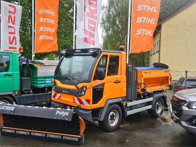 Furgón volquete trilateral MULTICAR M31 C 4x4 mit Schneeschild + Silostreuer