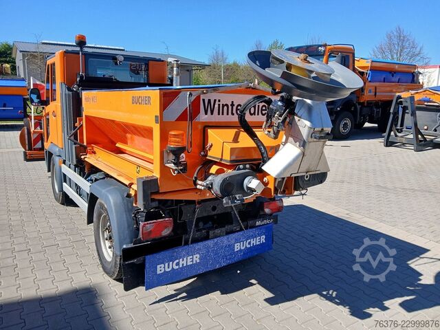 Furgón volquete trilateral MULTICAR M31 C 4x4 mit Schneeschild + Silostreuer