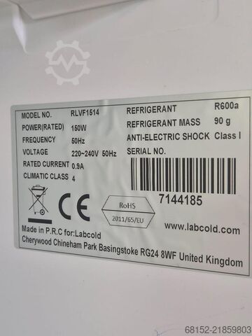 Congelador Labcold RLVF1514 Labcold RLVF1514