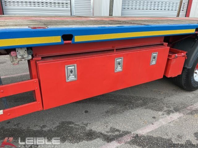 लो लोडर सेमिक्ट्रेलर MEUSBURGER MPS-3*Plateau*ausziehbar 4m*§70*3. Achse gelenkt