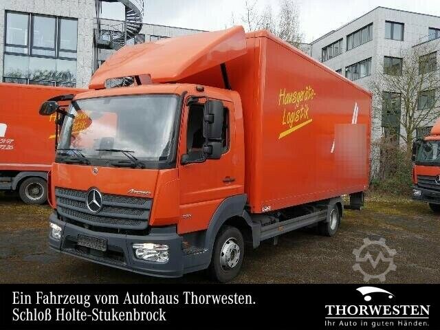 רכב קופסא Mercedes-Benz Atego 816 4x2 Automatik Koffer LBW IM VORLAUF