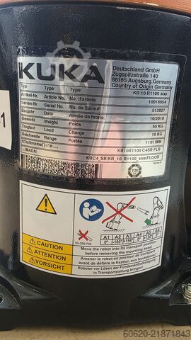 Priemyselný robot KUKA KR 10 R1100 sixx