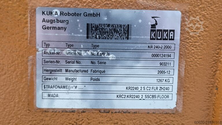 Industrieroboter KUKA KR 240-2 2000