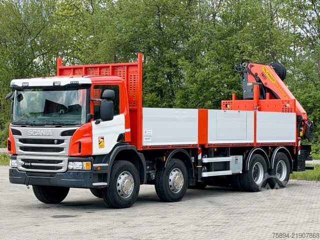Truck mounted crane SCANIA P 410*PRITSCHE 7,30m* PK 34002 - SH F + FUNK/8x4