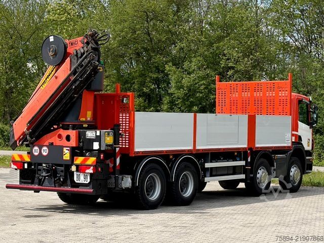 Truck mounted crane SCANIA P 410*PRITSCHE 7,30m* PK 34002 - SH F + FUNK/8x4