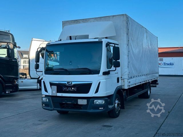 Бортовой грузовик с тентом MAN TGL 12.220 * ACC-SPUR-ASST *  BORDWAND * SAXAS *