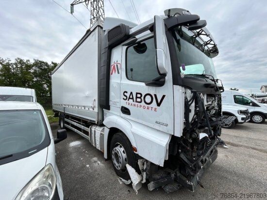Camião plataforma com lona MERCEDES-BENZ ACTROS 1833 4X2, SCHIEBEPLANE, LADEBORDWAND, EDSCHA-VERDECK,