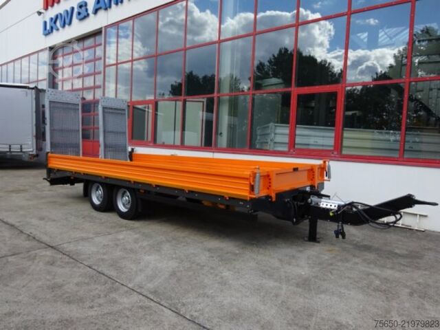 Low loader trailer Möslein TTT 11-6,2 BR Weiß  Tandemtieflader mit breiten RampenNeufahrzeug