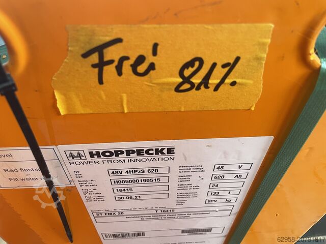 Trukkien akku, vetovoima-akku Hoppecke 48V 4HPzS 620 | inkl. Kapazitätstest
