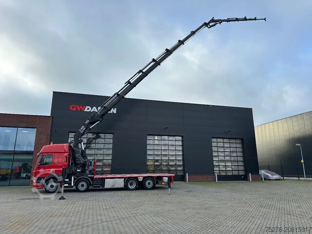 Vrachtwagen met kraan DAF CF 85.410 8x2 Hiab 1055-8+Fly jib Euro 5