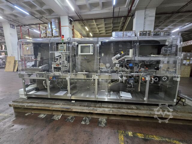 Kartónovací stroj, balicí stroj Mediseal Körber P-1500