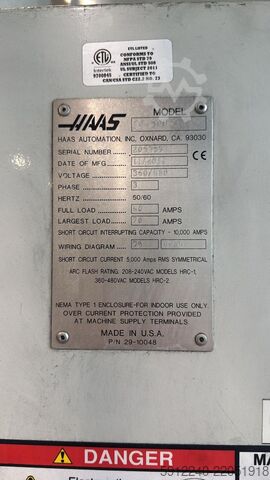 Horizontal-Bearbeitungszentrum HAAS EC500 EC-500