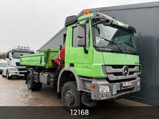 ত্রি-দিক ডাম্প ট্রাক MERCEDES-BENZ Actros 2036 4x4BB/MEILLER DSK 6m³/ FASSI F105XP