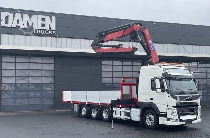 Tovornjak z žerjavom Volvo FM 500 FM 500 8X4 TRIDEM HMF 3220-K5 JIB FJ1000 K5