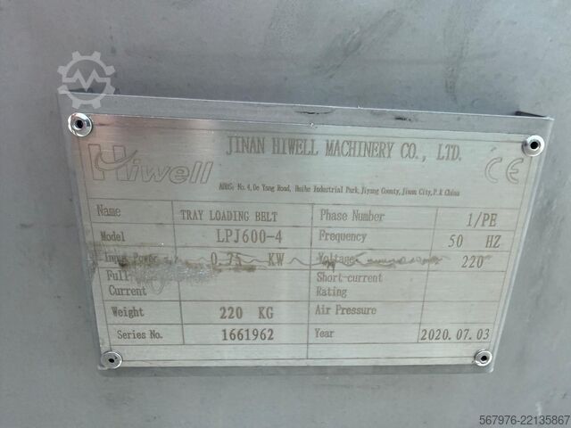 Transporter Jinan Hiwell Machinery Co. Ltd LPJ600-4 Ethercat Servo-Driven Conveyor