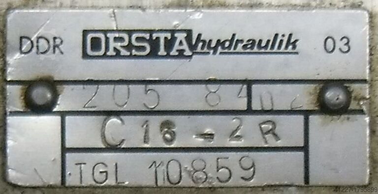 Double hydraulic pump Orsta C16-2R TGL10859
