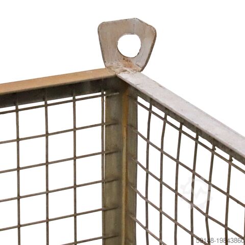 Brugt gitterboks, solid konstruktion, 4 sider, L: 1070, B: 870, H: 670 (mm). 303 ltr. Kruizinga 98-7463GB