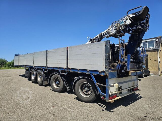 Flatbed PACTON t4-001 / 4 AXLE TRAILER /2 LIFT AXLES /2 STEERI...