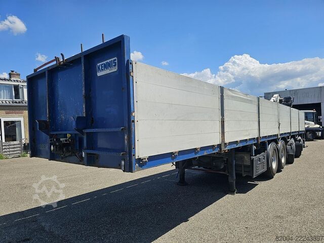 Flatbed PACTON t4-001 / 4 AXLE TRAILER /2 LIFT AXLES /2 STEERI...