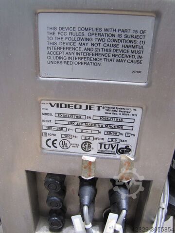Dvostruka glava Inkjet pisača kod oznake VideoJet EXCEL 270G