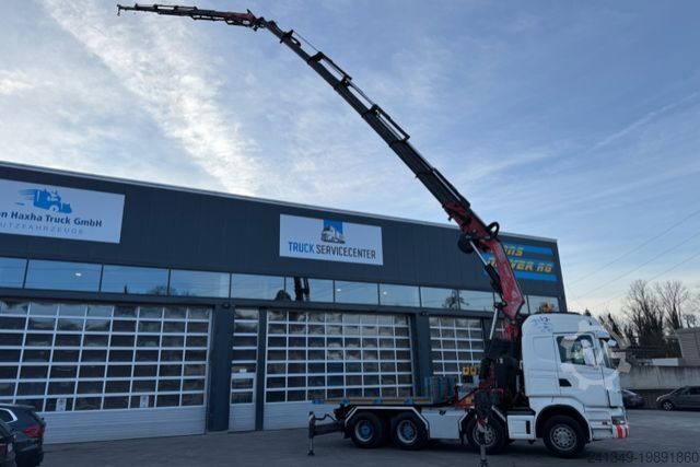 Autokran SCANIA R480 8x4 Fassi 660 SZM/Pritsche