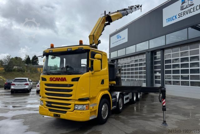 Gru montata su autocarro SCANIA G490 8x4 Fassi 315-5 Taxi