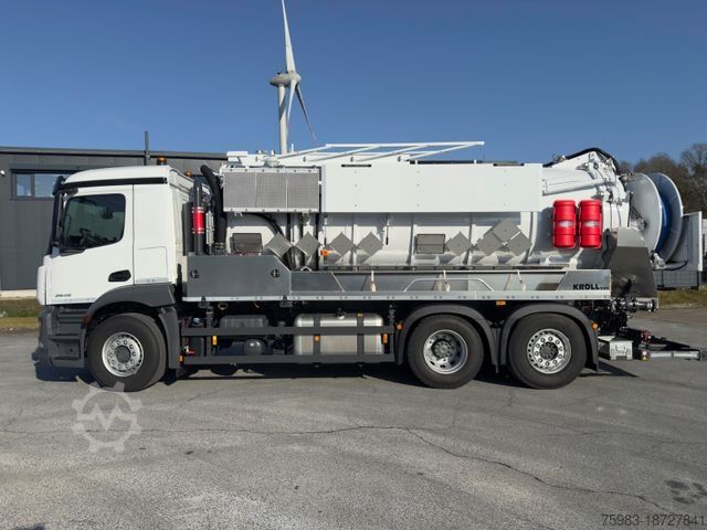 Camion-citerne à vide MERCEDES-BENZ Actros 2546 L 6x2 NEU ! KROLL Saug-Druck-Aufbau