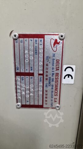 Deltaresistorer T.D.B 250 kW Industri Delta Resistances S.A. 9902638