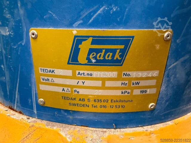 TEDAK 3 putekļu filtrācijas iekārta TEDAK AB 3