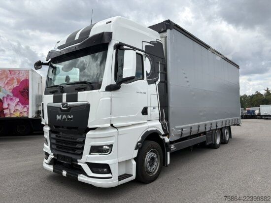 Flaklastbil med kapell MAN TGX 26.480 6X2, PRITSCHE-PLANE JUMBO