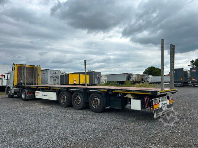 Semirremolque con plataforma de trabajo KRONE Stahlmatten Auflieger