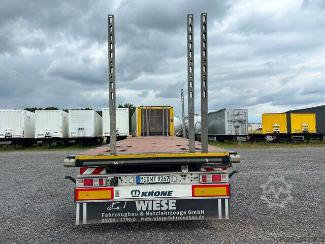 Semirremolque con plataforma de trabajo KRONE Stahlmatten Auflieger