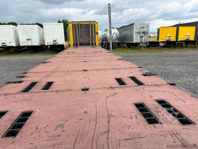 Semirremolque con plataforma de trabajo KRONE Stahlmatten Auflieger