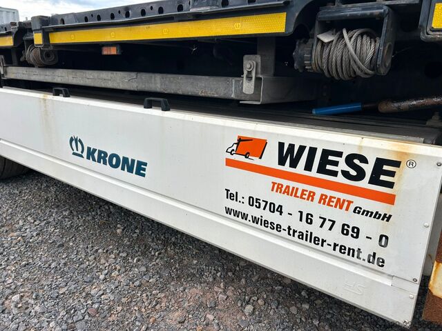 Semirremolque con plataforma de trabajo KRONE Stahlmatten Auflieger