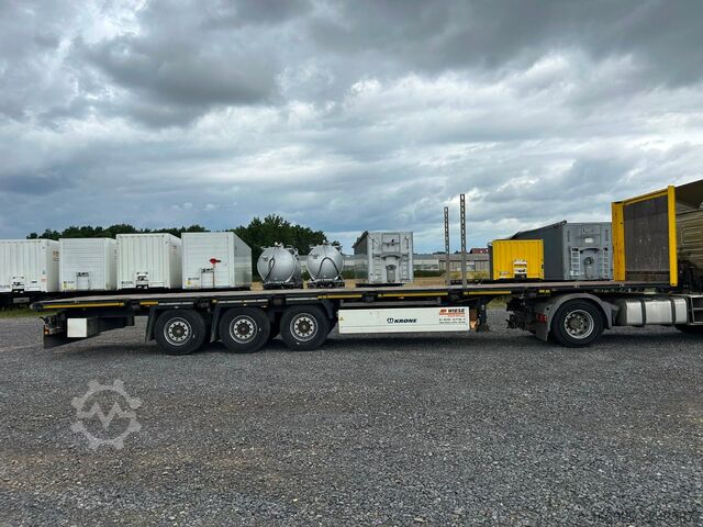 Semirremolque con plataforma de trabajo KRONE Stahlmatten Auflieger