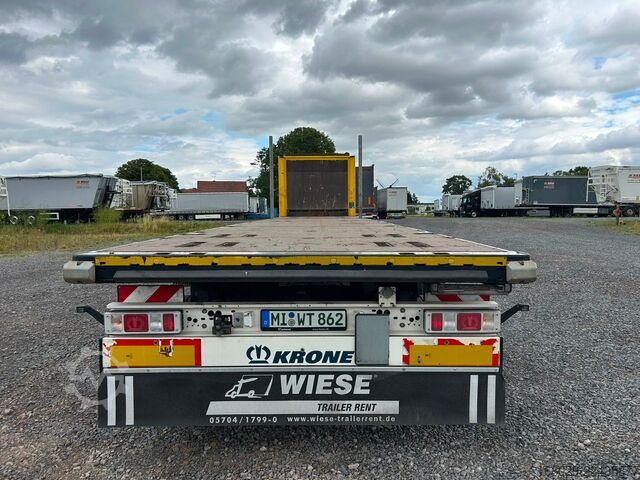 Semirremolque con plataforma de trabajo KRONE Stahlmatten Auflieger