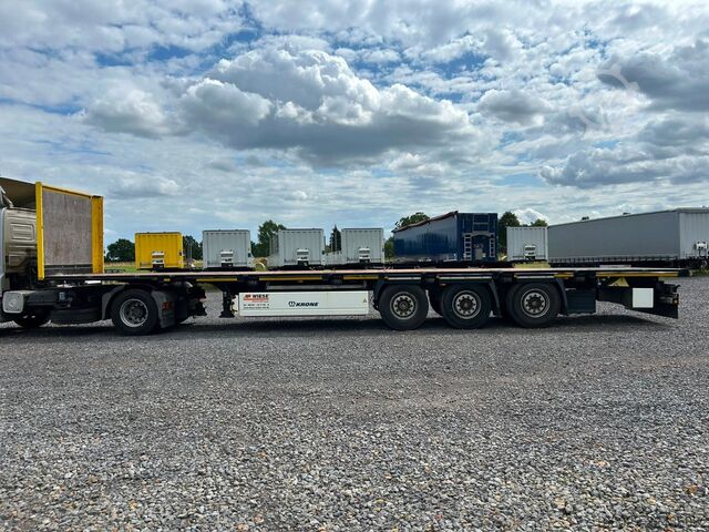 Semirremolque con plataforma de trabajo KRONE Stahlmatten Auflieger
