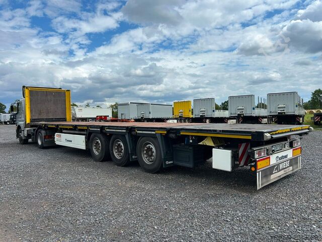 Semirremolque con plataforma de trabajo KRONE Stahlmatten Auflieger
