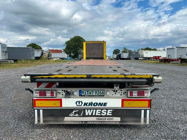 Semirremolque con plataforma de trabajo KRONE Stahlmatten Auflieger