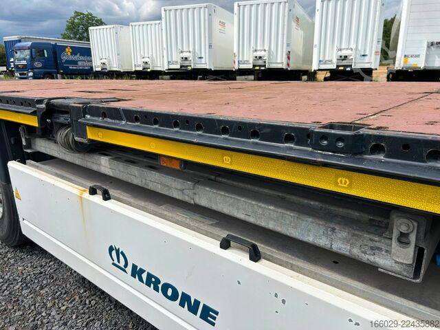 Semirremolque con plataforma de trabajo KRONE Stahlmatten Auflieger