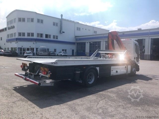 Товарен автомобил с платформа за извличане и кран за товарене Volvo FL8 280