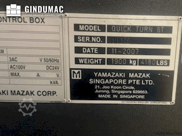 Máquina de torneamento horizontal Mazak QT6 T (2007)+MAZAK QT6 G (2002)+1 LNS Hydrobar mini sprint