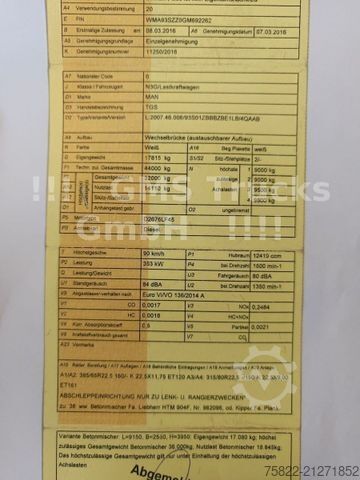 Самосвален камион MAN TGS 41.480 / 8x6 / 41ton / full Steel / manual