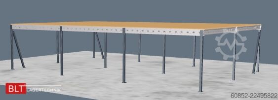 платформа зберігання 10x15m Lagerbühne , Belastung : 500kg/qm Unterkante: 3,0m , ca. 150qm Systembühne