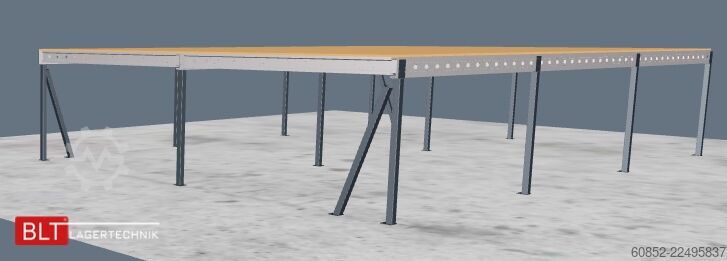 платформа зберігання 10x15m Lagerbühne , Belastung : 500kg/qm Unterkante: 2,5m ,ca. 150qm Systembühne