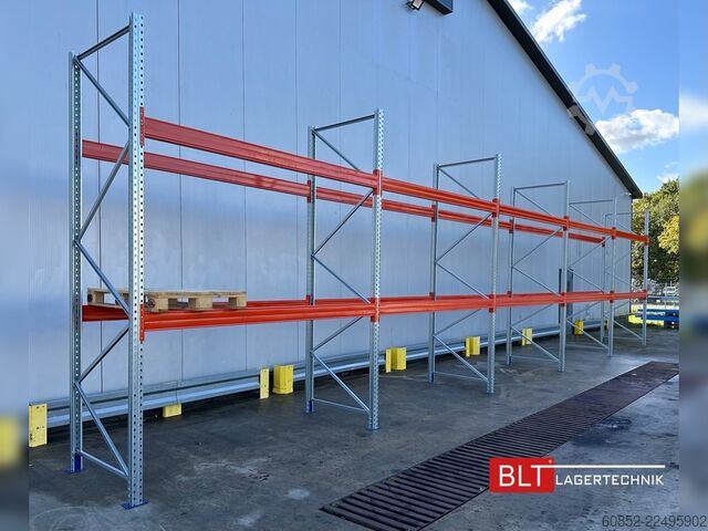 Prateleira industrial robusta ca. 14 lfm. Palettenregale H: 350cm Fachlast: 3000 kg , 45 Palettenplätze