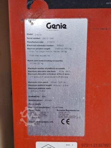 Teleskoparbeitsbühne Genie Z-60/34