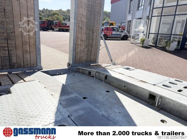 Lavtloader trailer Fliegl VTS 400, Radmulden, Baggerstielmulde, Verbr. auf