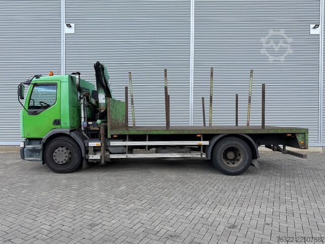 Nakladalna ploščad Renault HD260-20 PR OPEN LAADBAK MET HMF853 KRAAN / BLA...