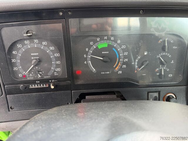 Nakladalna ploščad Renault HD260-20 PR OPEN LAADBAK MET HMF853 KRAAN / BLA...